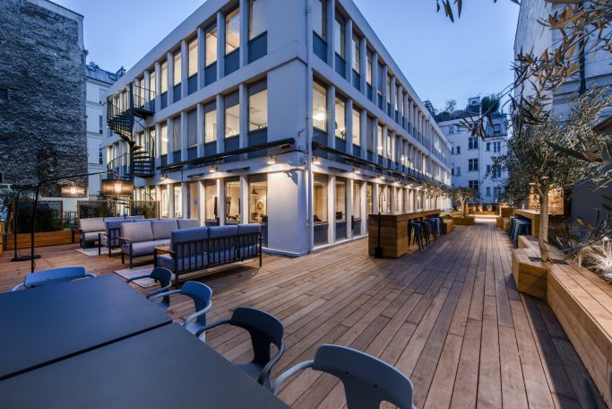 Vue générale de la terrasse professionnelle Oodrive
